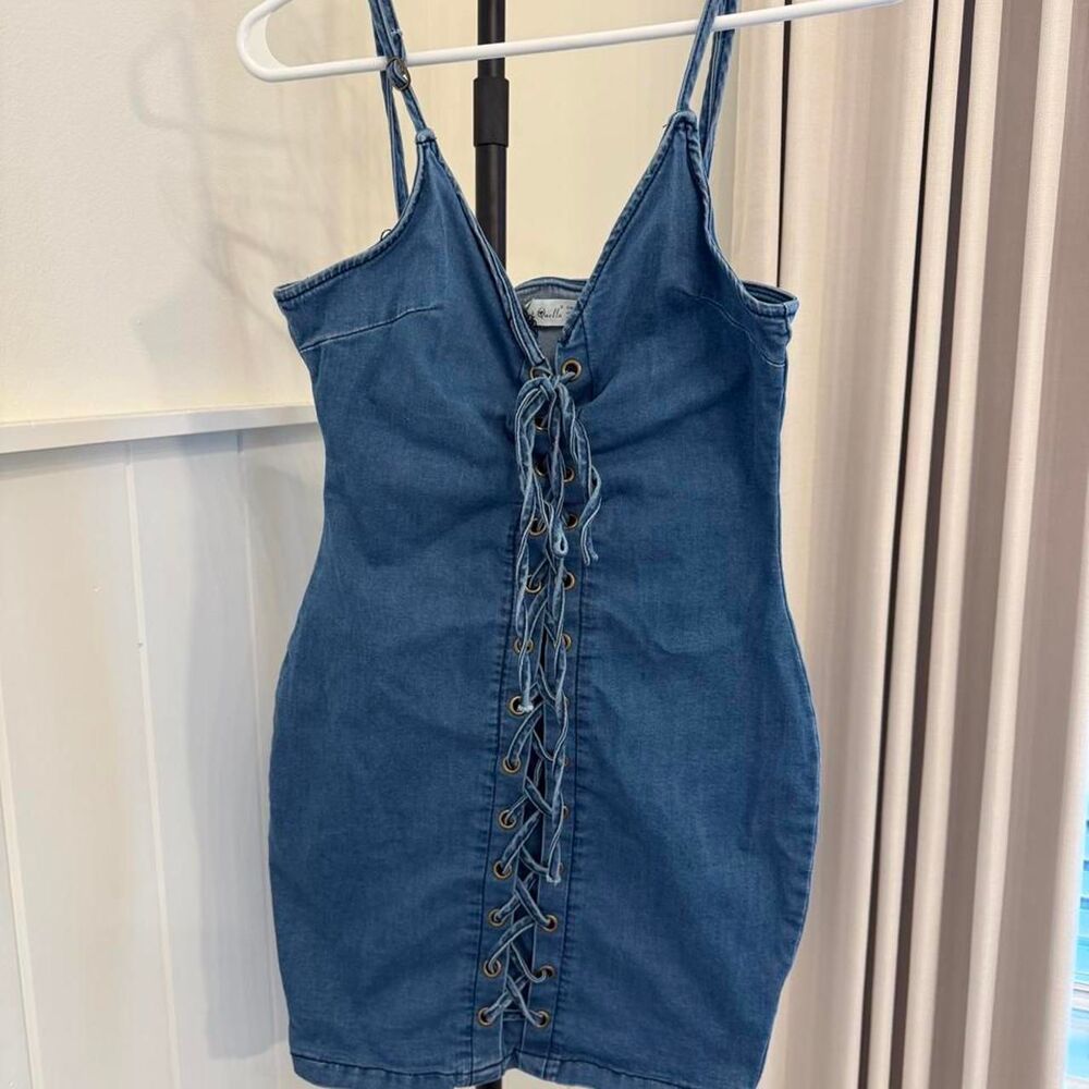 Unbranded Women's Blue and Navy Dress